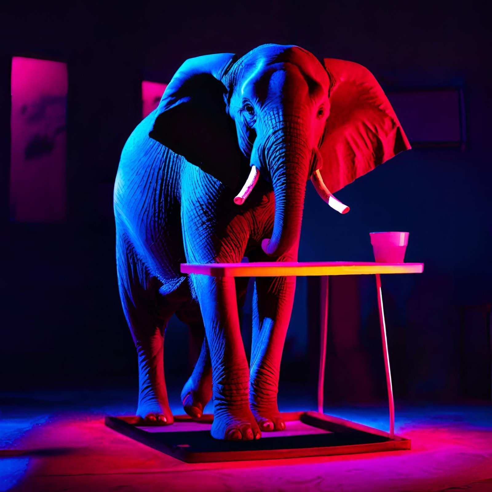 A Strong Elephant Symbolizing the Power of DataTables in PHP